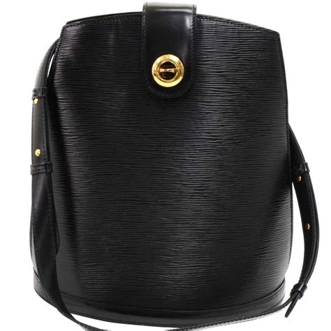 louis vuitton black epi leather cluny bucket shoulder bag|louis vuitton epi bags.